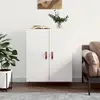 vidaXL Buffet Blanc brillant 69,5x34x90 cm Bois d'ingénierie