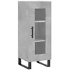vidaXL Buffet Gris béton 34,5x34x90 cm Bois d'ingénierie