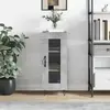 vidaXL Buffet Gris béton 34,5x34x90 cm Bois d'ingénierie