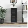 vidaXL Buffet Noir 34,5x34x90 cm Bois d'ingénierie