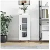 vidaXL Buffet Blanc brillant 34,5x34x90 cm Bois d'ingénierie