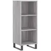 vidaXL Buffet sonoma gris 34,5x32,5x90 cm bois d'ingénierie