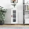 vidaXL Buffet Blanc brillant 34,5x34x90 cm Bois d'ingénierie