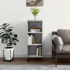 vidaXL Buffet gris béton 34,5x32,5x90 cm bois d'ingénierie