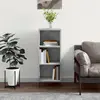 vidaXL Buffet gris béton 34,5x32,5x90 cm bois d'ingénierie