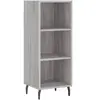 vidaXL Buffet sonoma gris 34,5x32,5x90 cm bois d'ingénierie