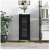 vidaXL Buffet Noir 34,5x34x90 cm Bois d'ingénierie