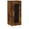 vidaXL Buffet Chêne fumé 34,5x34x90 cm Bois d'ingénierie