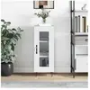 vidaXL Buffet blanc 34,5x34x90 cm bois d'ingénierie