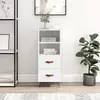 vidaXL Buffet blanc 34,5x34x90 cm bois d'ingénierie