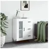 vidaXL Buffet Blanc brillant 69,5x34x90 cm Bois d'ingénierie