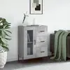 vidaXL Buffet gris béton 69,5x34x90 cm bois d'ingénierie