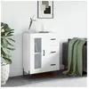 vidaXL Buffet blanc 69,5x34x90 cm bois d'ingénierie