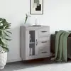 vidaXL Buffet sonoma gris 69,5x34x90 cm bois d'ingénierie