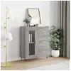 vidaXL Buffet sonoma gris 69,5x34x90 cm bois d'ingénierie