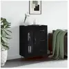 vidaXL Buffet noir 69,5x34x90 cm bois d'ingénierie