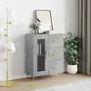 vidaXL Buffet gris béton 69,5x34x90 cm bois d'ingénierie