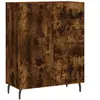 vidaXL Buffet chêne fumé 69,5x34x90 cm bois d'ingénierie
