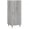 vidaXL Buffet Sonoma gris 34,5x34x90 cm Bois d'ingénierie