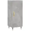 vidaXL Buffet Gris béton 34,5x34x90 cm Bois d'ingénierie