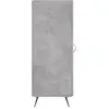 vidaXL Buffet Gris béton 34,5x34x90 cm Bois d'ingénierie