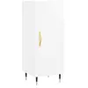 vidaXL Buffet Blanc brillant 34,5x34x90 cm Bois d'ingénierie