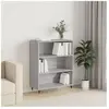 vidaXL Bibliothèque sonoma gris 69,5x32,5x90 cm bois d'ingénierie