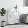 vidaXL Bibliothèque blanc 69,5x32,5x90 cm bois d'ingénierie