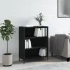 vidaXL Armoire à étagères noir 69,5x32,5x90 cm bois d'ingénierie