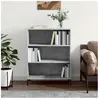 vidaXL Bibliothèque gris béton 69,5x32,5x90 cm bois d'ingénierie