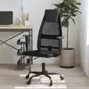 vidaXL Chaise de bureau réglable en hauteur noir