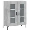 vidaXL Buffet gris béton 69,5x34x90 cm bois d'ingénierie