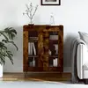 vidaXL Buffet chêne fumé 69,5x34x90 cm bois d'ingénierie