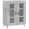 vidaXL Buffet gris béton 69,5x34x90 cm bois d'ingénierie