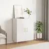 vidaXL Buffet Blanc brillant 69,5x34x90 cm Bois d'ingénierie
