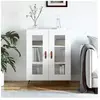 vidaXL Buffet blanc 69,5x34x90 cm bois d'ingénierie