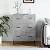 vidaXL Buffet gris béton 69,5x34x90 cm bois d'ingénierie
