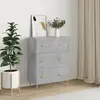 vidaXL Buffet gris béton 69,5x34x90 cm bois d'ingénierie