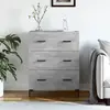 vidaXL Buffet gris béton 69,5x34x90 cm bois d'ingénierie
