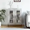 vidaXL Buffet gris béton 69,5x34x90 cm bois d'ingénierie