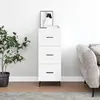 vidaXL Buffet blanc 34,5x34x90 cm bois d'ingénierie