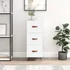 vidaXL Buffet blanc 34,5x34x90 cm bois d'ingénierie
