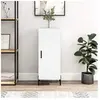 vidaXL Buffet blanc 34,5x34x90 cm bois d'ingénierie