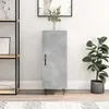 vidaXL Buffet Gris béton 34,5x34x90 cm Bois d'ingénierie