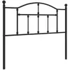 vidaXL Tête de lit métal noir 107 cm