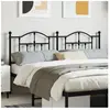 vidaXL Tête de lit métal noir 160 cm
