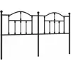 vidaXL Tête de lit métal noir 180 cm