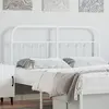 vidaXL Tête de lit métal blanc 150 cm