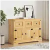 vidaXL Buffet Corona marron 112x43x78 cm bois massif pin mexicain