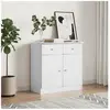 vidaXL Buffet ALTA blanc 77x35x73 cm bois massif de pin